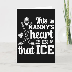 Carte Sur cette nounou de hockey sur glace grand-mère jo