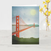 Carte Sur golden gate bridge (Fleur jaune)