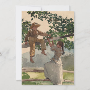 Carte Sur la clôture Winslow Homer