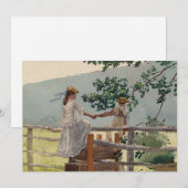 Carte Sur la dalle | Winslow Homer (Devant / Derrière)
