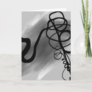 Carte Sur la grille : gris Abstrait, noir et blanc