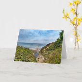 Carte Sur la plage (Fleur jaune)