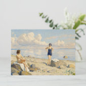 Carte Sur la plage | Paul Fischer (Debout devant)