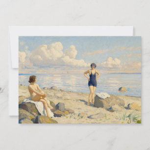 Carte Sur la plage   Paul Fischer