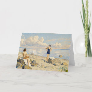 Carte Sur la plage   Paul Fischer