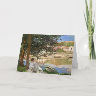 Carte Sur la rive de la Seine par Monet