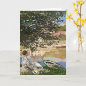 Carte Sur la rive de la Seine par Monet (Fleur jaune)