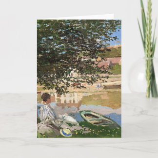 Carte Sur la rive de la Seine par Monet