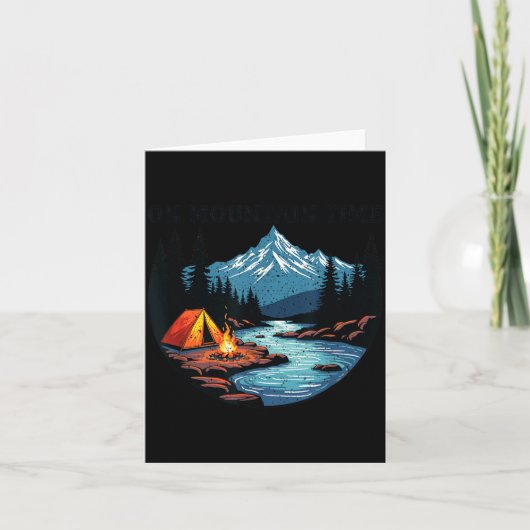 Carte Sur le camping de randonnée dans la nature en diff (Devant)