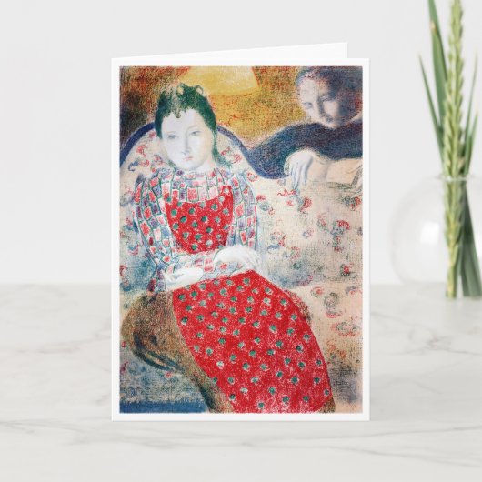 Carte Sur le canapé en argent pâle, Maurice Denis (Devant)