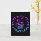 Carte (sur le dos) Fun Fact I Dont je ne m'intéresse pas (Fleur jaune)