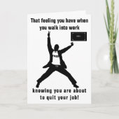 Carte Sur le point de quitter votre emploi Homme (Devant)