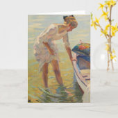 Carte Sur le rivage | Edward Cucuel (Fleur jaune)