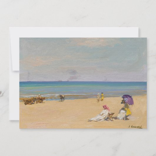 Carte Sur Le Sable | Sir John Lavery (Devant)