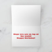 Carte Sur le toit du monde (Intérieur)