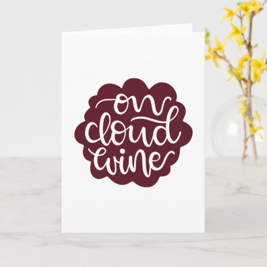 Carte Sur le vin Cloud (Fleur jaune)