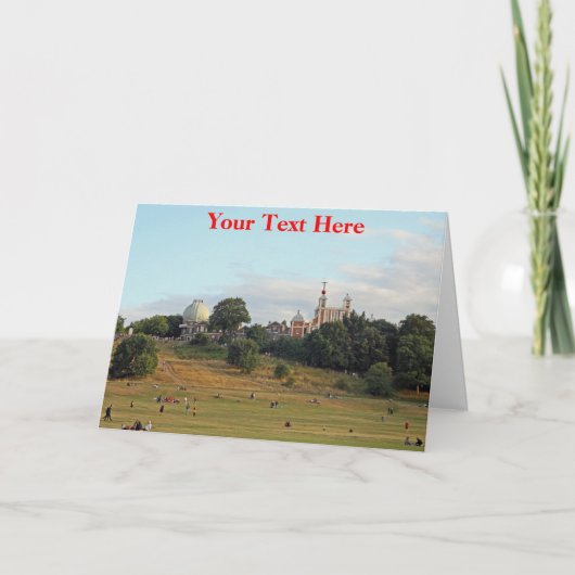 Carte Sur mesure Greenwich Park, Londres (Devant)