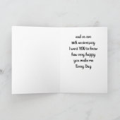 Carte SUR NOTRE **10e** MARIAGE ANNIVERSAIRE Card (Intérieur)