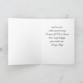 Carte SUR NOTRE **45ème** ANNIVERSAIRE MARIAGE (Intérieur)