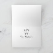 CARTE SUR NOTRE ANNIVERSAIRE "DANSE AVEC MOI" (Intérieur)