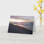 CARTE SUR NOTRE ANNIVERSAIRE L'AMOUR "VOUS"/ SEULEMENT V (Fleur jaune)