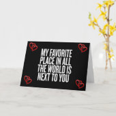 CARTE SUR **NOTRE ANNIVERSAIRE** "MONTRER" COMBIEN JE VO (Fleur jaune)