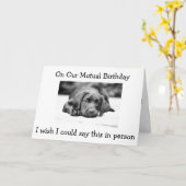 CARTE SUR NOTRE "ANNIVERSAIRE MUTUELLE" SOUHAITE QU'IL É (Fleur jaune)