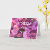 CARTE SUR *NOTRE ANNIVERSAIRE* UN PEU DE LOVIN' (Fleur jaune)