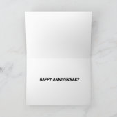 CARTE **SUR NOTRE ANNIVERSAIRE** UN ROSE (Intérieur)