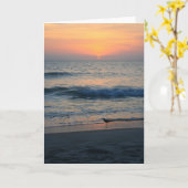 Carte Sur The Edge du coucher du soleil II (Fleur jaune)