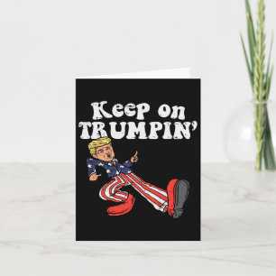 Carte Sur Trumpin Funny Usa Flag Support Réélire Trump 2