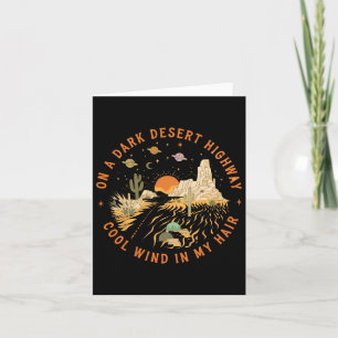 Carte Sur Un Sombre Desert Highway Adventure Travel Rand