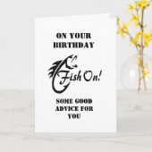 CARTE SUR VOTRE "ANNIVERSAIRE" FANTASTIQUE CONSEIL DE PÊ (Fleur jaune)