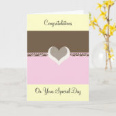 Carte Sur votre journée spéciale (Fleur jaune)