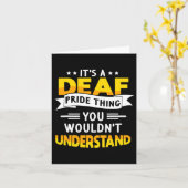 Carte Surdité Sensibilisation Perte Auditive Et Langue D (Fleur jaune)