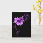 Carte Surdose de tournesol violet de papillon (Fleur jaune)