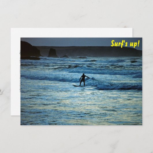 Carte surf (Devant / Derrière)