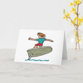 Carte Surf à huile (Fleur jaune)