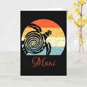 Carte Surf à Maui (Fleur jaune)