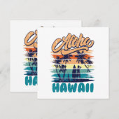 Carte Surf - Aloha Hawaï (Devant / Derrière)