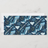 Carte Surf baleines Vagues cosmiques Constellation Merci (Dos)