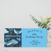 Carte Surf baleines Vagues cosmiques Constellation Merci (Debout devant)