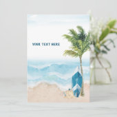 Carte Surf Blue Retro (Debout devant)