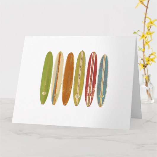 Carte Surf de Longboard (Fleur jaune)