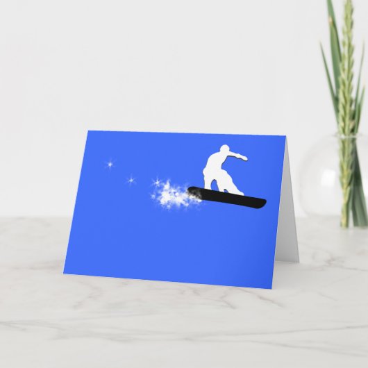 Carte surf des neiges. simple (Devant)
