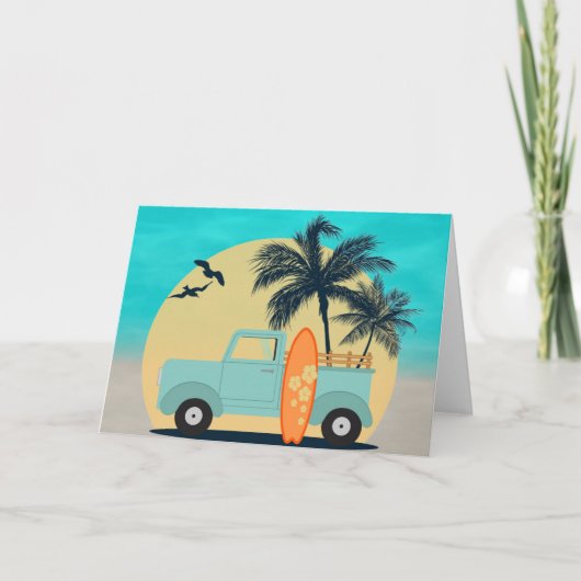 Carte Surf Retro (Devant)