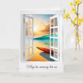 Carte Surf Sur Ocean Beach Sympathie (Fleur jaune)