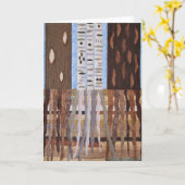 Carte Surface d'art des racines d'arbre (Fleur jaune)