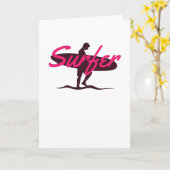 Carte Surfer (Fleur jaune)