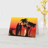 Carte Surfer (Fleur jaune)